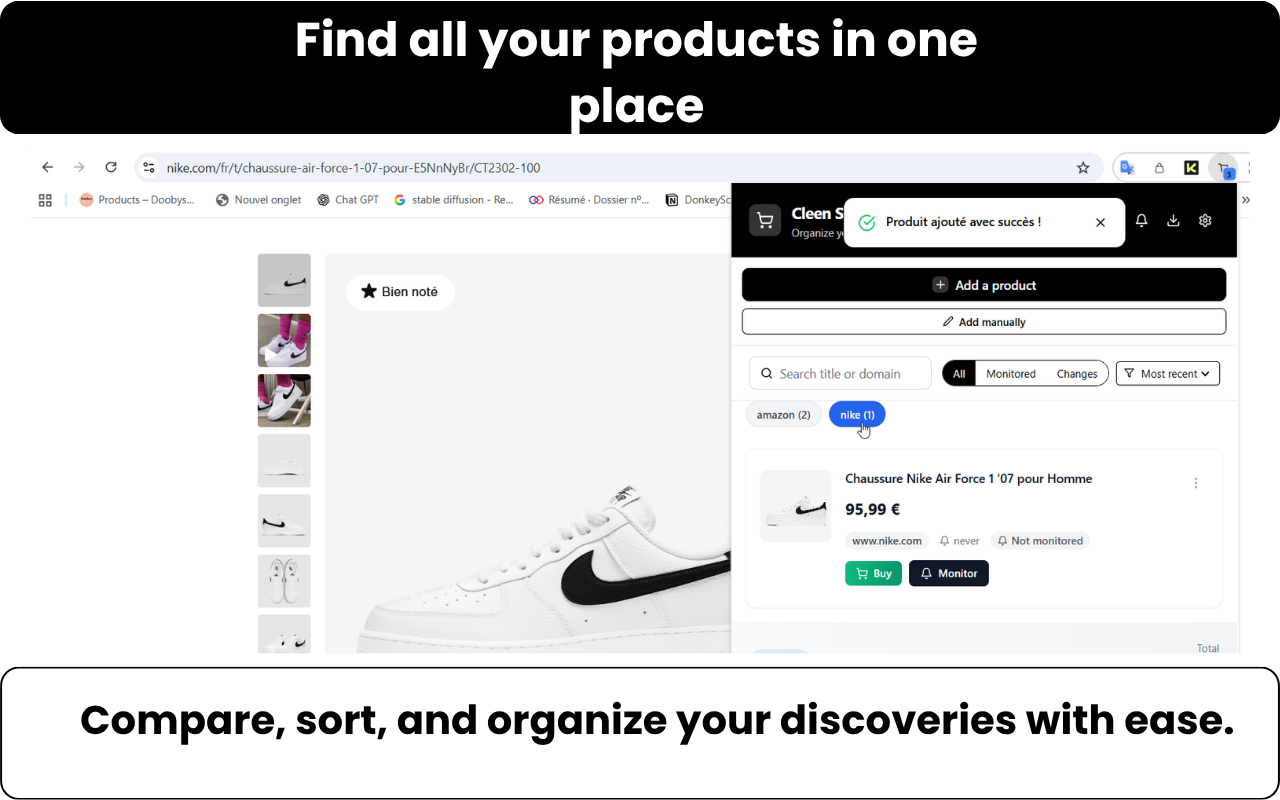 Cleen organization interface